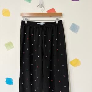 Hill House Wide Leg Pants with Colorful Dots